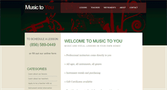 Desktop Screenshot of musictoyou.net