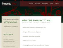 Tablet Screenshot of musictoyou.net